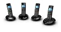 BT Graphite 2500 Quad DECT Digital Cordless Phone with Answer Machine - Black