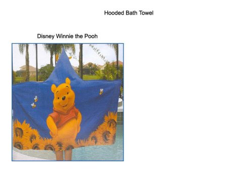 Childrens Toyshop  Toys : DISNEY WINNIE THE POOH HOODED BATH TOWEL / PONCHO