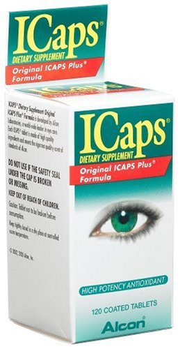 Alcon ICaps Multivitamin Eye Vitamin & Mineral Support, Coated Tablets , 100 tablets