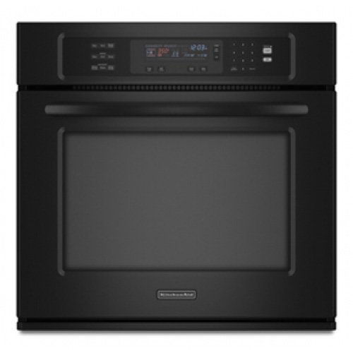 KitchenAid KEBS177SBL 27in Single Wall Oven - Black