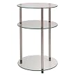 Glass 3 Tier Round Table