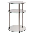Glass 3 Tier Round Table
