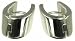 Silver Ladies Wide Plain Huggie Earrings