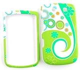 Blackberry Torch 9800 Flowers and Circles on Light Green Hard Case, Cover,  ....
