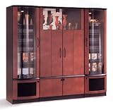 Odyssey Collection for Direct View TV with Bi-Fold Doors - Natural Maple