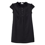 Girls' Cherokee Short-Sleeve Sateen Dress - Ebony
