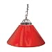 Trademark Plain Red 14 Inch Single Shade Bar Lamp - Silver Hardware, Red