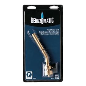 BernzOmatic Basic Use UL2317 Brass Pencil Flame Propane Torch Head