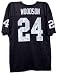 Charles Woodson Oakland Raiders Autographed Black Jersey with ROY 98 Inscription