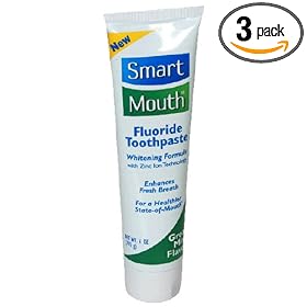 SmartMouth Toothpaste, 6-Ounce Tubes (Pack of 3) SmartMouth Toothpaste, 6-Ounce Tubes (Pack of 3)