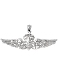 Clevereves 14K White Gold Pendant Military Inspired 7.8 - Gram(s)