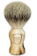 100% Silvertip Badger Bristle Shaving Brush with Faux Petrified Wood Handle & Free Brush Stand from Parker Safety Razor