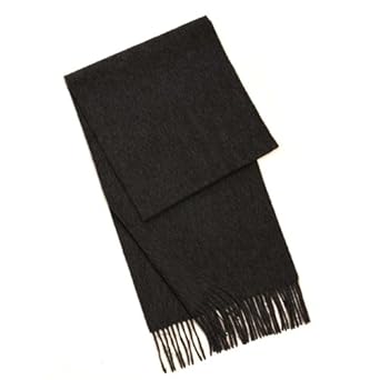 Sandals Cay Men Charcoal Pure Cashmere Scarf 69" x 12"