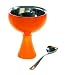 A di Alessi Big Love Ice Cream Bowl & Spoon, Orange, (AMMI01S O)