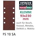 Hitachi Schleifpapier SP f. Klemm Schwingschleifer 93x230 K100