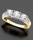 14k Two-Tone Gold Diamond Engagement Ring (1-1/2 ct. t.w.)