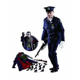 Hot Toys' The Dark Knight: 1:6 Scale The Joker (Gotham City Police) Movie Masterpiece Series Deluxe Figure