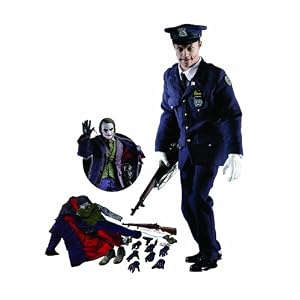 Hot Toys' The Dark Knight: 1:6 Scale The Joker (Gotham City Police) Movie Masterpiece Series Deluxe Figure