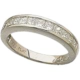 Platinum Princess Cut Diamond Anniversary Band