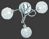 Details zu "Reality Leuchten R61323006 Halogen-Deckenleuchte, inkl. 3x G9, Gl&auml;ser mit Aluminiumgeflecht, in chrom"