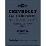 1929 1943 1944 1945 1946 CHEVROLET Parts Book List by Chevrolet