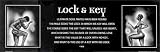 Lock and Key: Male and Female (Statement By Kevin Williams. ART PRINT Size: 36 x 12 Inches