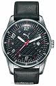 Puma Men's Race Black Leather Watch #PU140F2A0205.039