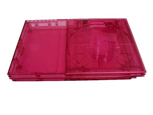 Clear Red Ghost Case for Ps2 Slim
