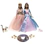 Barbie - Princess & Pauper Excl. Giftset - Princess Anneliese & Erika Dolls, Serafina, Wolfie, Music CD - Afri. Amer.