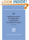 Riemannian Geometry: A Modern Introduction (Cambridge Tracts in Mathematics)