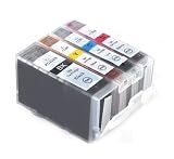 Canon Multipack CLI8 / PGI5 WITH CHIP - Set of 4 Canon Compatible Printer Ink Cartridges For Canon Pixma iP3300 iP3500 iP5100 iX4000 iX5000 MP510 MP520 MX700 Printer Inks - CLI-8 / PGI-5 (Contains: 1x CLI-8C, 1x CLI-8Y, 1x CLI-8M, 1x PGI-5BK) iP3300 iP 3500 iP 5100 iX 4000 iX 5000 MP 510 MP 520 MX 700 - Latest Chip Installed, Ready For Use, No Fuss!