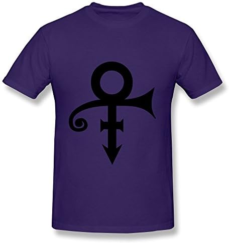 HOTUP Men's Music Prince Logo T-shirt L Purple