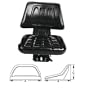 Wise Seat with Tension Spring and Hydraulic Shock Absorber - Model# WM455
