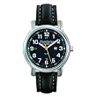 Venturer Sports Watch by WatchBuddy - Ocean Blue Dial with Black Leather Strap - Men's Size
