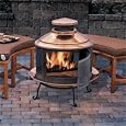 Copper Chiminea Fire Pit