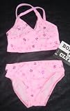 Infant/Toddler Girls 2 PC Swimsuit V-Neck Tankini Pink Mini Floral