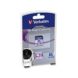 Electronics : Verbatim SD Media Memory Card High Capacity 4GB Ref 47174
