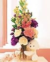 Bear Hug Flower Gift, Premium