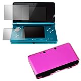 GTMax Hot Pink Aluminum Hard Metal Cover Case + Clear LCD Screen Protector  ....