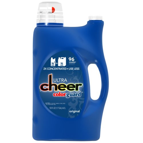 Cheer 2X Ultra Concentrated Detergent, Original Color Guard, 96-Load Bottles (Pack of 2)