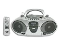 New NAXA NX-244 Portable DVD/CD/MP3 Player Boombox AM FM Stereo Radio w/Cassette Recorder and Remote