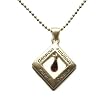 January Personality Plus Birthstone Teardrop Garnet Pendant