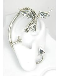Sterling Silver Dragon Guardian Ear Wrap for the Right Ear A Marty Magic Creation