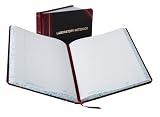 Boorum & Pease Special Laboratory Notebook, Record, 300 Page, Black/Red (L21-300-R)