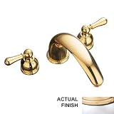 American Standard T980.732.299 Chrome / Polished Brass Hampton Double Handle Roman Tub Trim with Metal Lever Handles from the Hampton Series T980.732