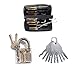 Looching Locksmith Tools Lock Opener Lock Tools Set Key Tool Set+Professional Cutaway Practice Padlock Tools