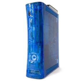 Coque Ghost Case Transparente/Bleue pour Xbox 360