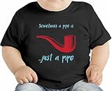 Sometimes a pipe is just a pipe オーガニックベビーTシャツ 12 - 18 Months