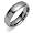 Double Grooved Rounded Top 7mm Comfort Fit Mens Tungsten Carbide Wedding Band Ring Size 8