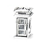 Moress British English London Style Phone Box / Booth Flag, Royal Guard, 2012 Summer Olympics - London - Silver European Charm Bracelet Bead
